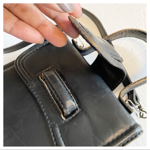 VINTAGE - MINI LEATHER SATCHEL BAG - Picture 4 of 10